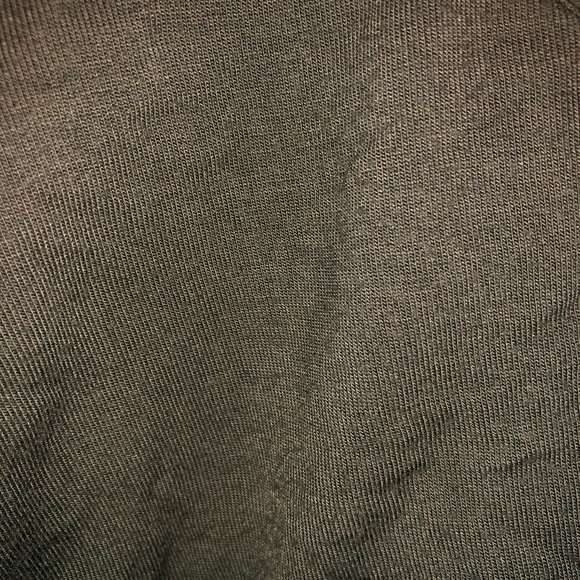 Olive green strappy long sleeve crop top - Picture 3 of 3